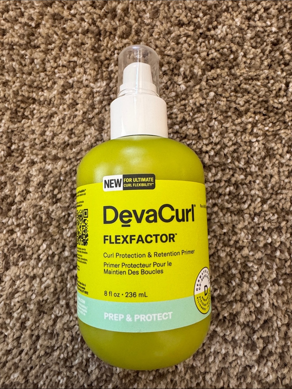 DevaCurl Flexfactor Curl Primer Bottle - Lime Green
